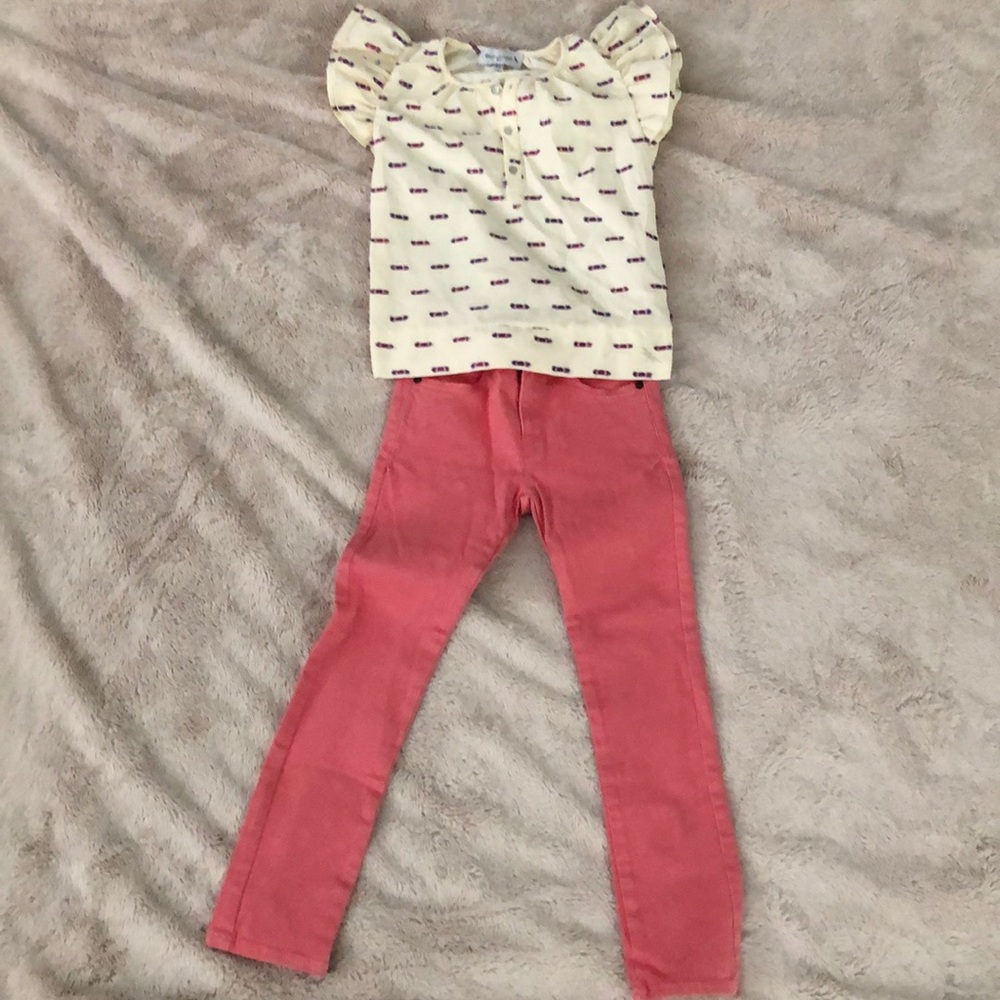 Bleu Comme Gris outfit skinny jeans blouse new